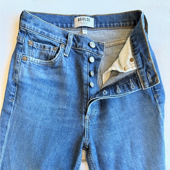 Agolde Denim - Agolde Women's Skinny Jeans in Classic Blue